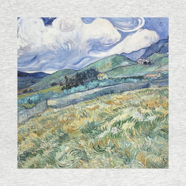 Vincent Van Gogh- Wheat Field Behind Saint-Paul by SybaDesign